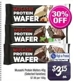 Farmer Jack's Musashi Protein Wafers offer