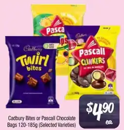 Farmer Jack's Cadbury Bites or Pascall Chocolate Bags offer
