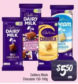 Farmer Jack's Cadbury Block Chocolate offer