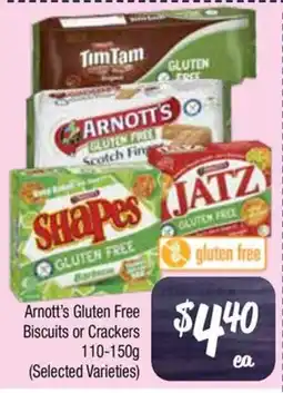 Farmer Jack's Arnott's Gluten Free Biscuits or Crackers offer