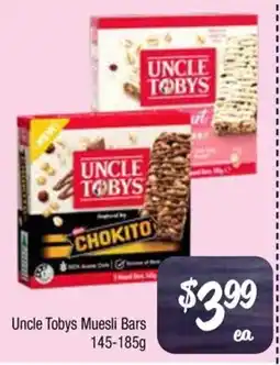 Farmer Jack's Uncle Tobys Muesli Bars offer