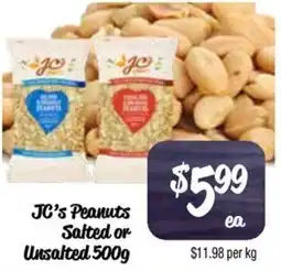 Farmer Jack's JC's Peanuts Salted or Unsalted offer