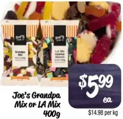 Farmer Jack's Joe's Grandpa Mix or LA Mix offer