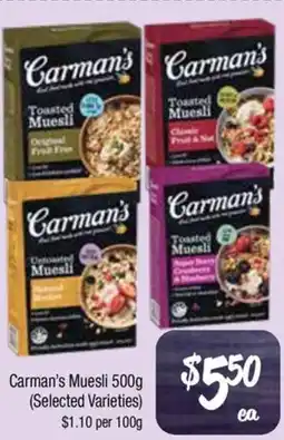 Farmer Jack's Carman's Muesli offer