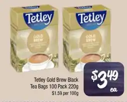 Farmer Jack's Tetley Gold Brew Black Tea Bags offer