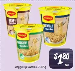Farmer Jack's Maggi Cup Noodles offer