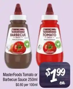 Farmer Jack's MasterFoods Tomato or Barbecue Sauce offer