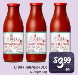 Farmer Jack's Lil Bella Pasta Sauce offer
