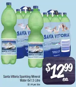 Farmer Jack's Santa Vittoria Sparkling Mineral Water offer
