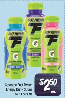Farmer Jack's Gatorade Fast Twitch Energy Drink offer
