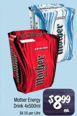 Farmer Jack's Mother Energy Drink offer