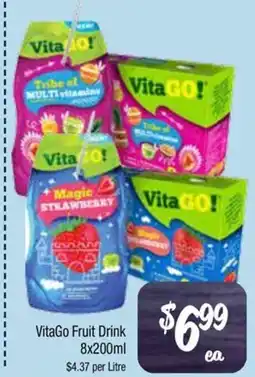 Farmer Jack's VitaGo Fruit Drink offer