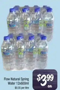 Farmer Jack's Flow Natural Spring Water offer