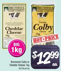Farmer Jack's Brunswick Colby or Cheddar Cheese offer