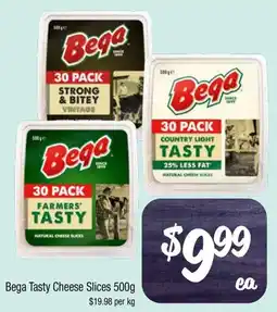 Farmer Jack's Bega Tasty Cheese Slices offer