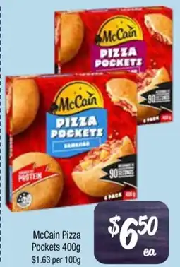 Farmer Jack's McCain Pizza Pockets offer