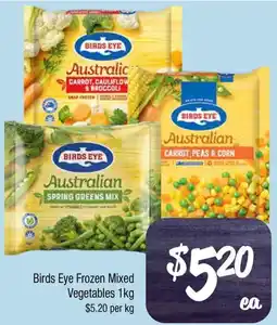 Farmer Jack's Birds Eye Frozen Mixed Vegetables offer