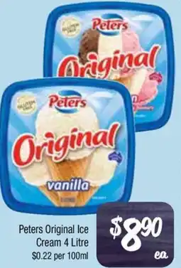 Farmer Jack's Peters Original Ice Cream offer