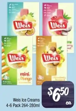 Farmer Jack's Weis Ice Creams offer