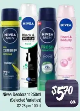 Farmer Jack's Nivea Deodorant offer