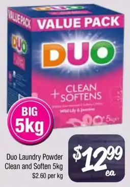 Farmer Jack's Duo Laundry Powder Clean and Soften offer