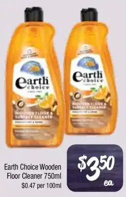 Farmer Jack's Earth Choice Wooden Floor Cleaner offer