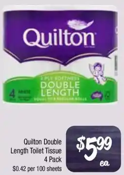 Farmer Jack's Quilton Double Length Toilet Tissue offer
