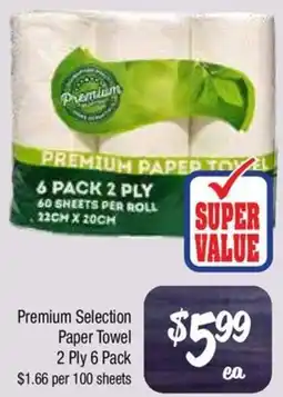 Farmer Jack's Premium Selection Paper Towel 2 Ply offer