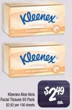 Farmer Jack's Kleenex Aloe Vera Facial Tissues offer