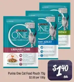 Farmer Jack's Purina One Cat Food Pouch offer