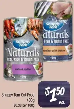 Farmer Jack's Snappy Tom Cat Food offer