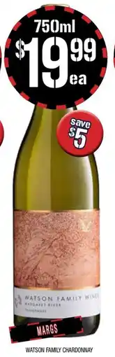 Farmer Jack's Watson family chardonnay offer