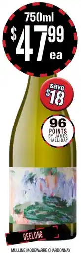 Farmer Jack's Mulline modewarre chardonnay offer