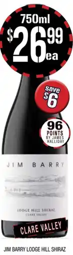Farmer Jack's Jim barry lodge hill shiraz offer