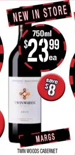Farmer Jack's Twin woods cabernet offer