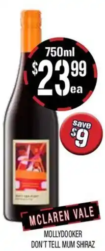 Farmer Jack's Mclaren vale mollydooker offer