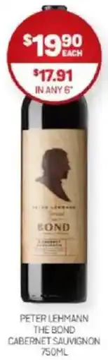 Harry Brown PETER LEHMANN THE BOND CABERNET SAUVIGNON offer