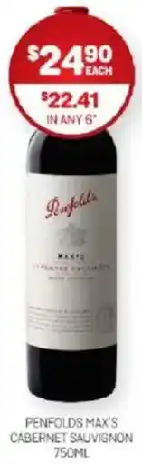 Harry Brown Penfolds max's cabernet sauvignon offer
