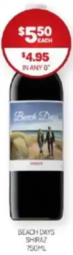 Harry Brown Beach days shiraz offer