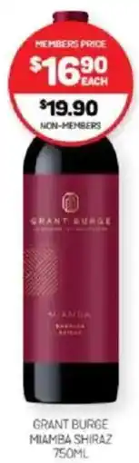 Harry Brown Grant burge miamba shiraz offer
