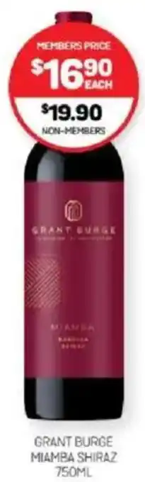 Harry Brown Grant burge miamba shiraz offer