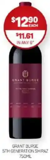 Harry Brown Grant burge 5th generation shiraz offer