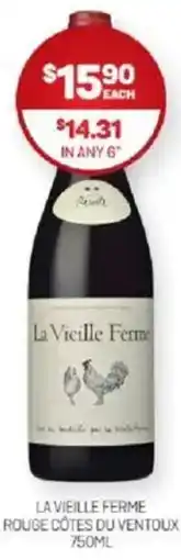Harry Brown La vieille ferme rouge côtes du ventoux offer