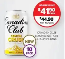 Harry Brown Canadian club lemon crush 4.8% offer