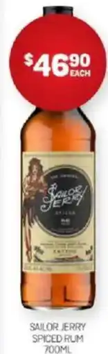 Harry Brown Sailor jerry spiced rum offer