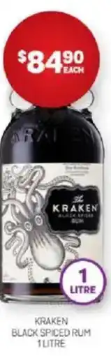 Harry Brown Kraken black spiced rum offer