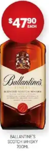 Harry Brown Ballantine's scotch whisky offer