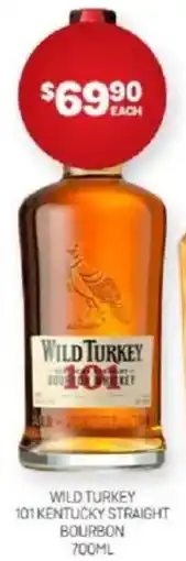 Harry Brown Wild turkey 101 kentucky straight bourbon offer