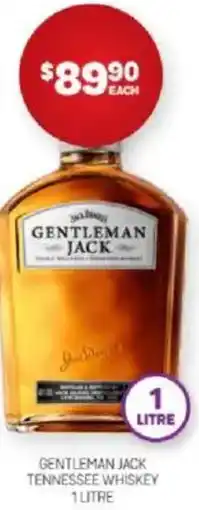 Harry Brown Gentleman jack tennessee whiskey offer