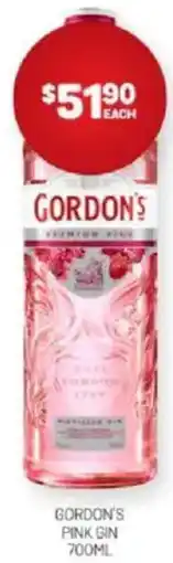 Harry Brown Gordon's pink gin offer